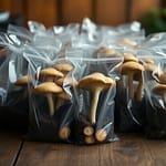 Coltivare funghi ostrica su fondi caffè domestici con metodo a sacchetto